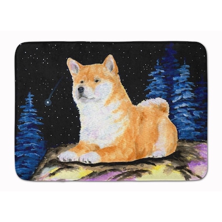 Carolines Treasures Starry Night Shiba Inu Machine Washable Memory Foam Mat SS8445RUG
